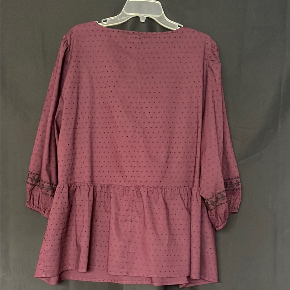 Purple Embroidered Top - Picture 5 of 7